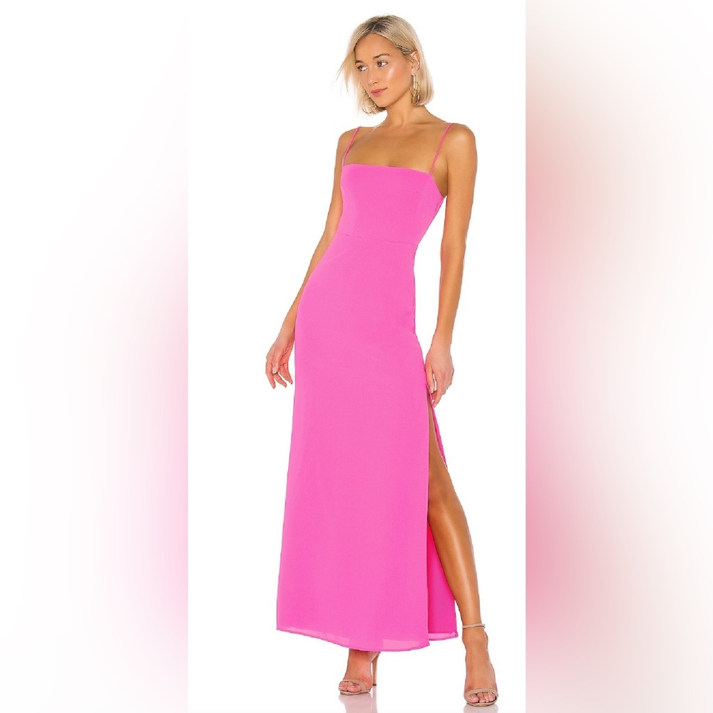 Superdown Pink Maxi Dress